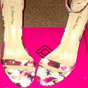 Floral Print Heels